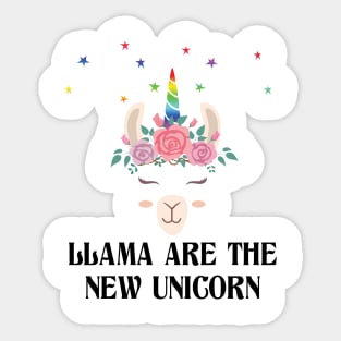 'Llamas Are The New Unicorn' Alpaca Llama Trendy Gift Sticker